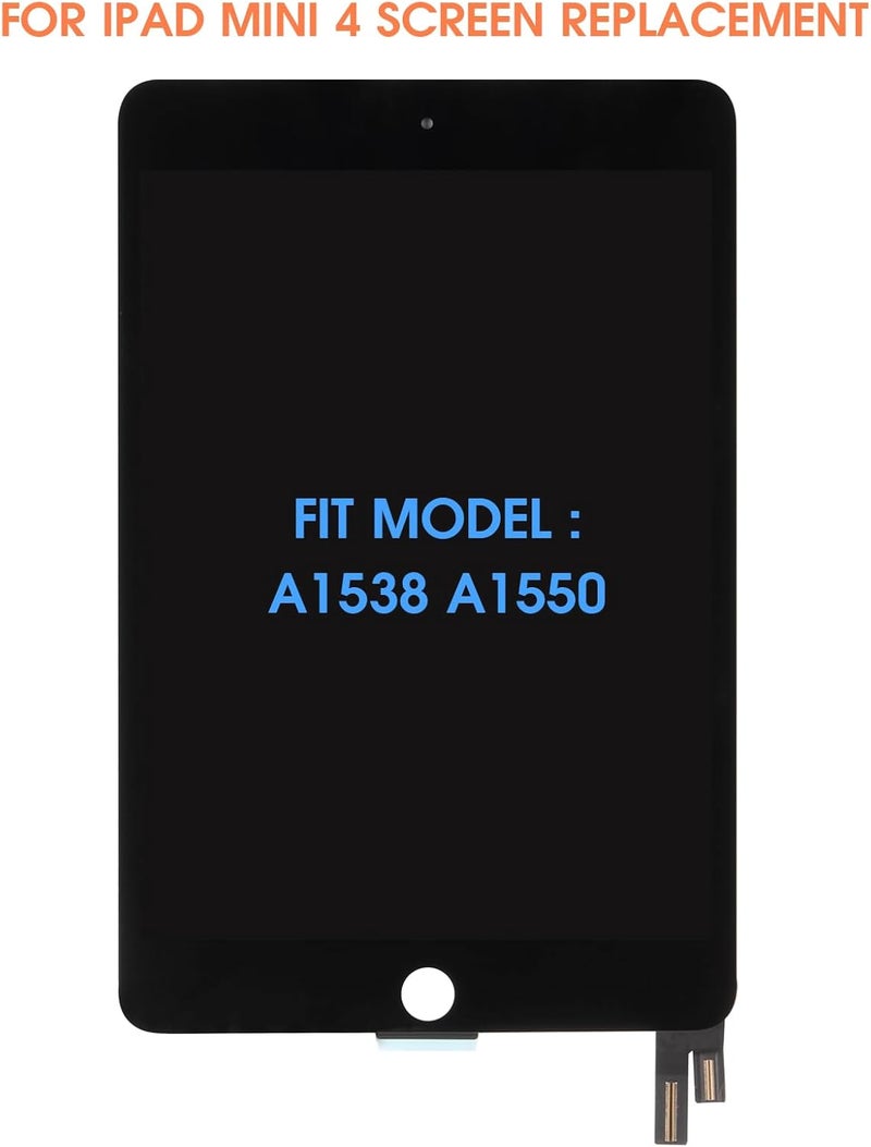 ARSSLY Screen Replacement for iPad Mini 4 2015 7.9" - LCD Display for iPad Mini4 4th Gen A1538 A1550 Touch Screen Digitizer for iPad Mini 4 LCD Glass Touch Full Assembly with Repair Tools (Black) - Image 2